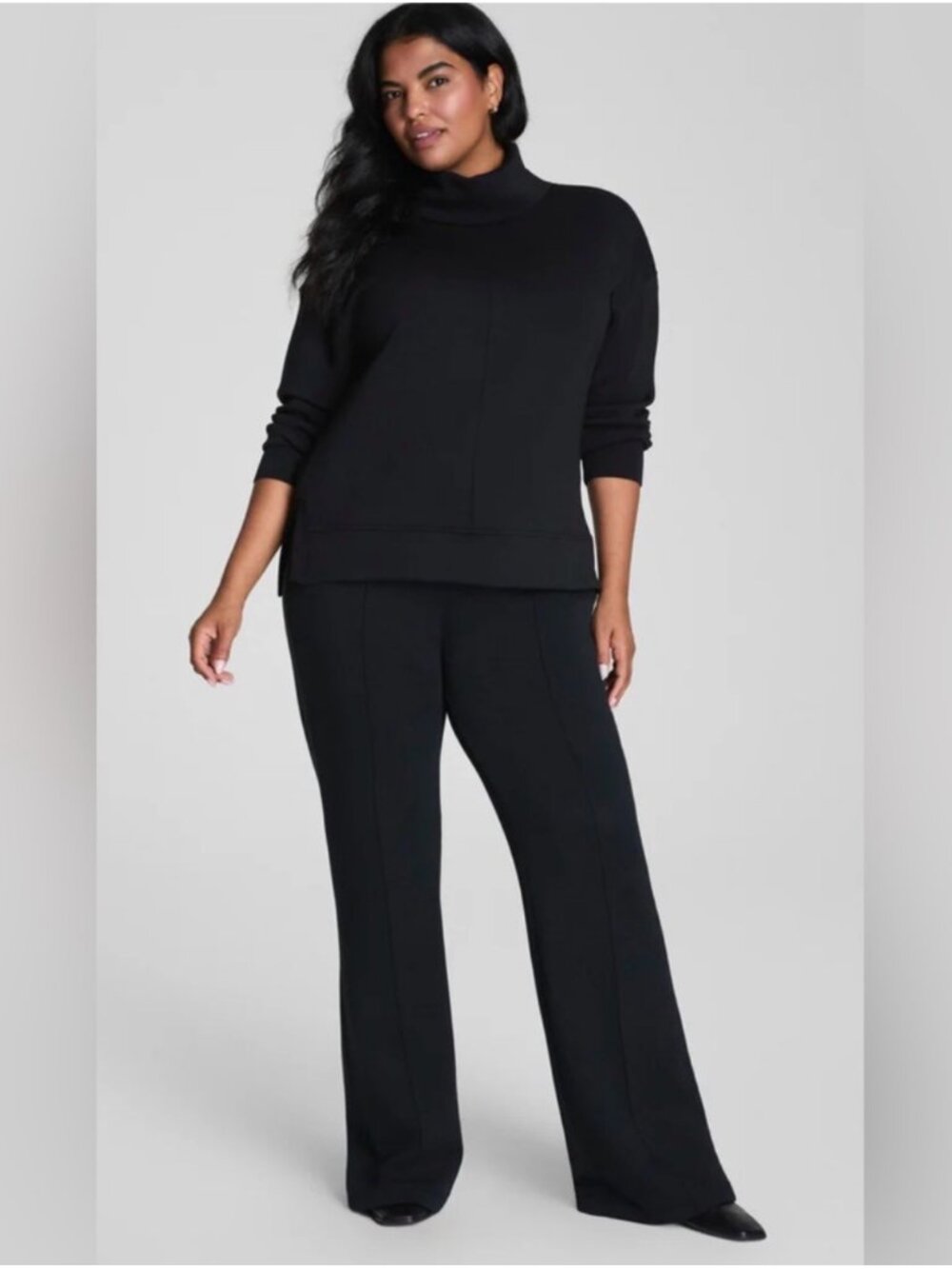 SPANX Women's EUC Air Essentials Pintuck Brushed Flare Pant 21644R | Size M